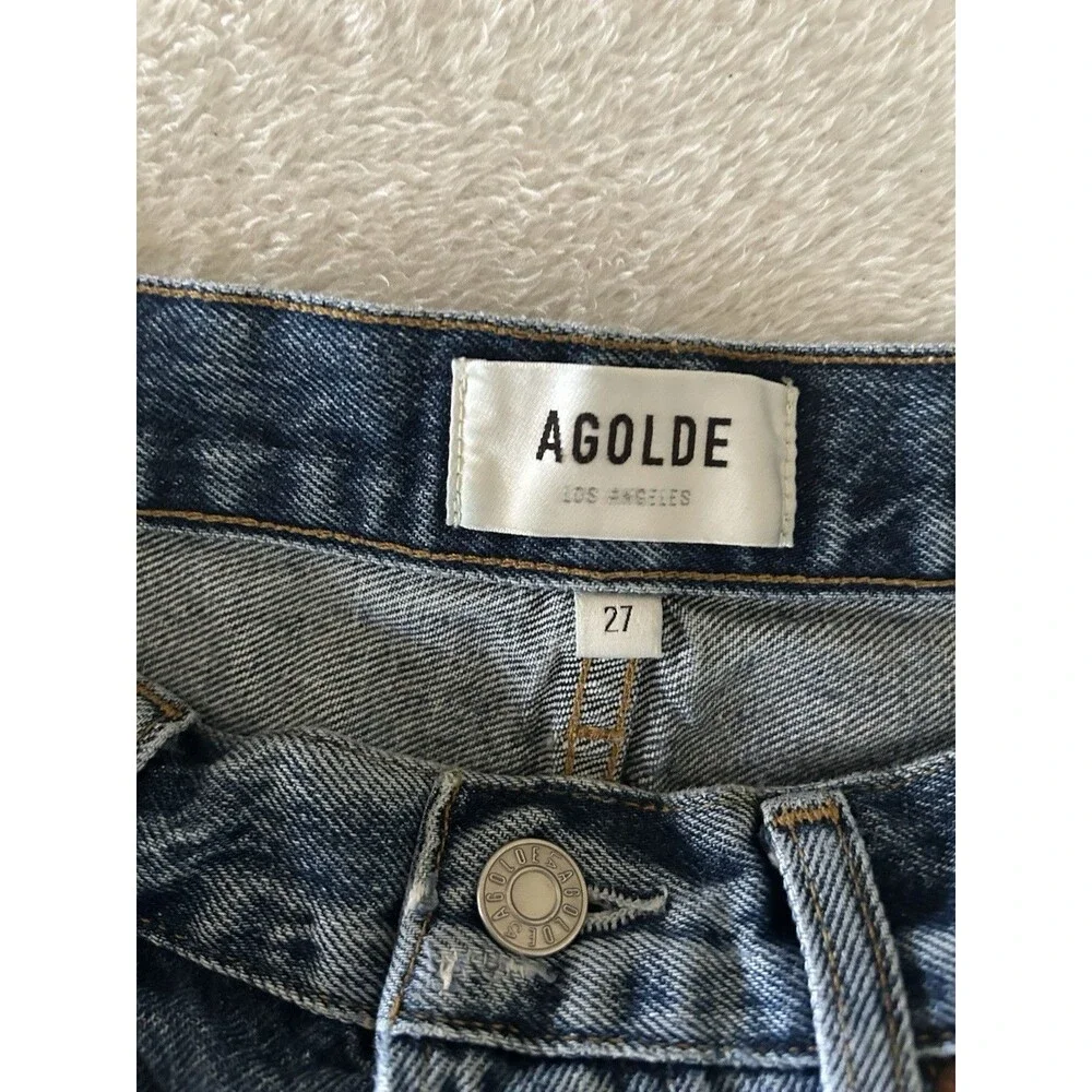 Agolde Parker Vintage Cut Off Denim Shorts In Swapmeet Size 27 Country Boho - Picture 5 of 9